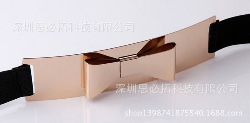 Fashion Metal Sequin Wide Belt