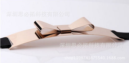 Fashion Metal Sequin Wide Belt