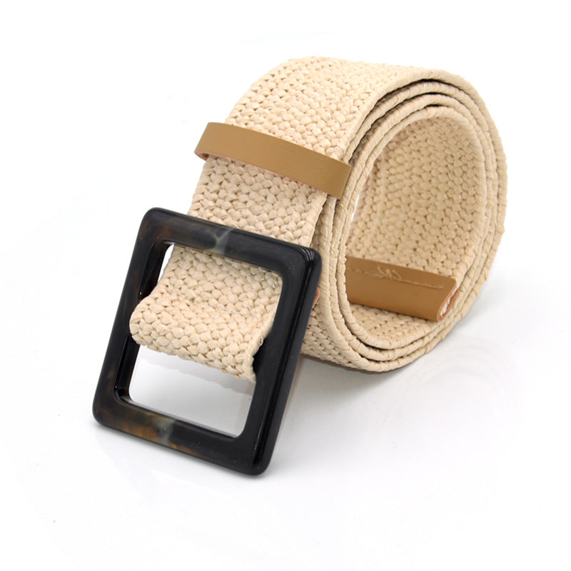 Belt women's woven retro