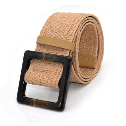 Belt women's woven retro