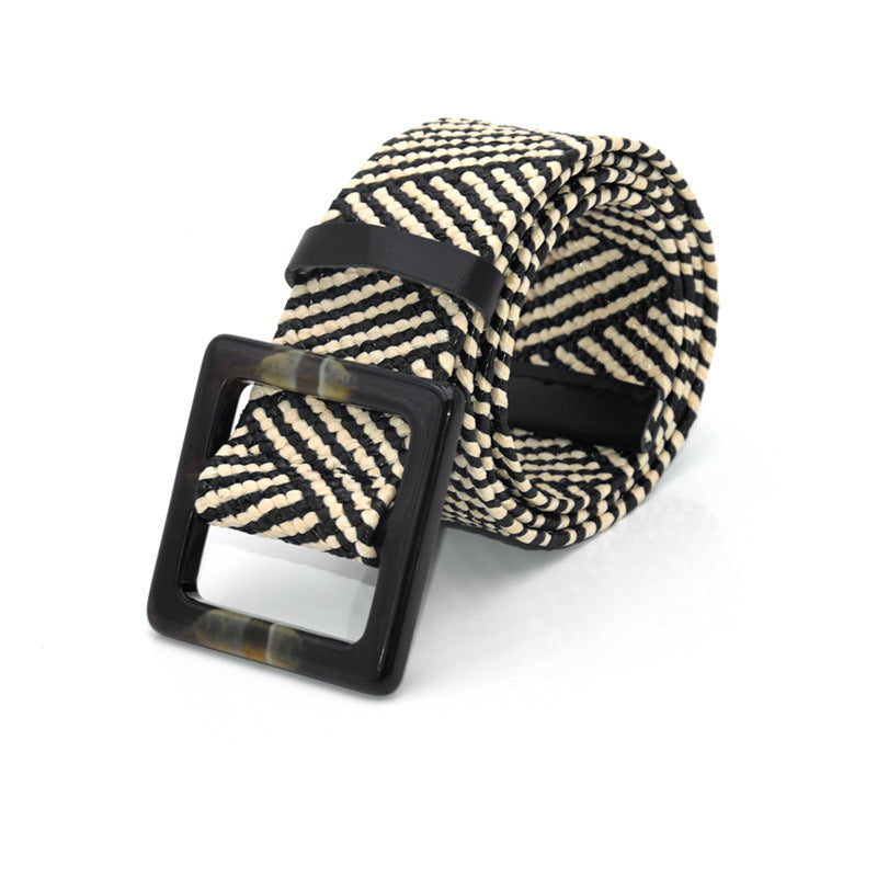 Belt women's woven retro