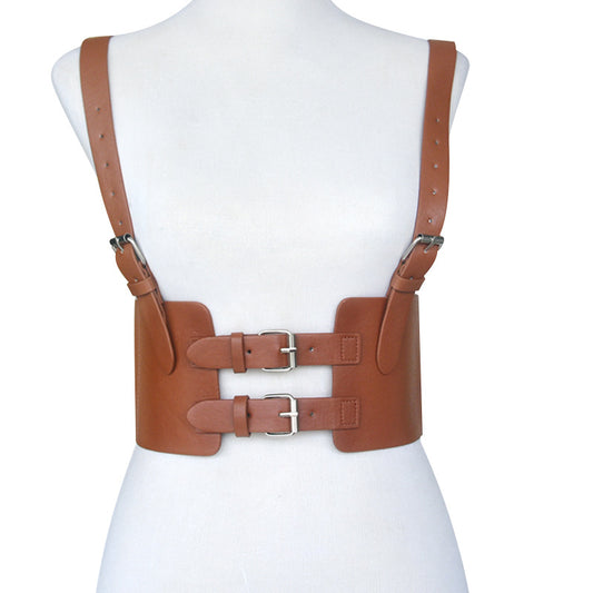 Personalized retro sweet strap waist seal