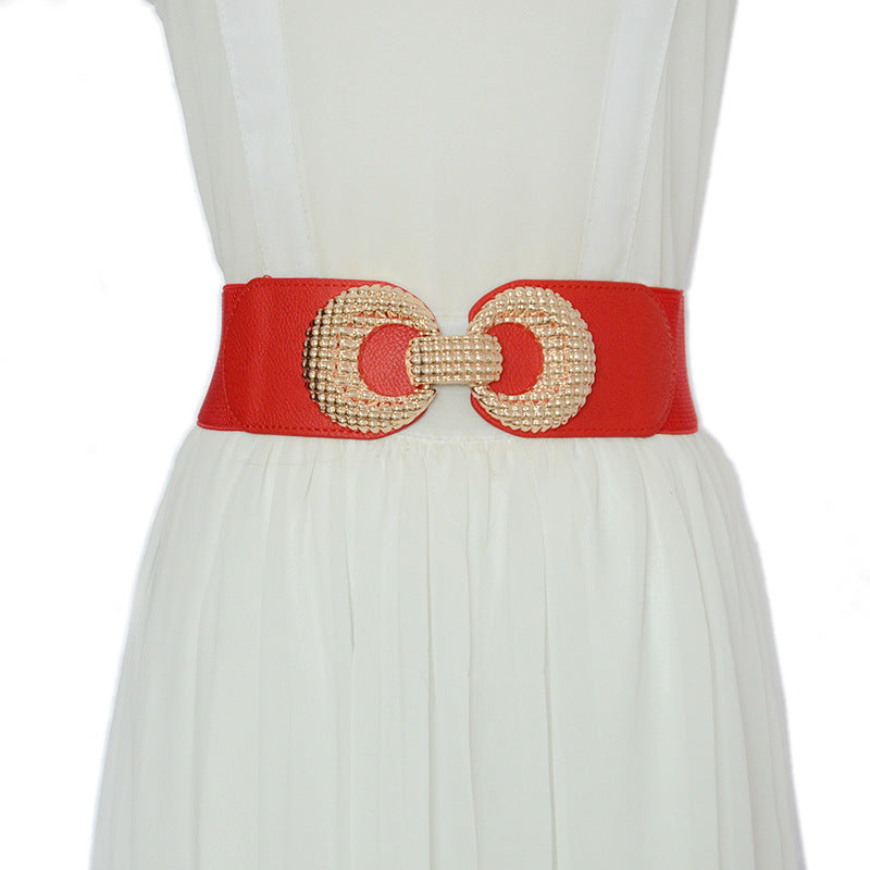 Double ring buckle elastic elastic waist seal