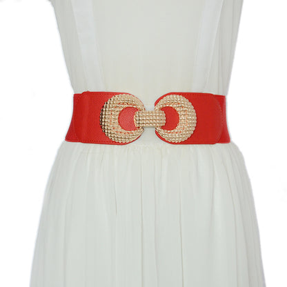 Double ring buckle elastic elastic waist seal