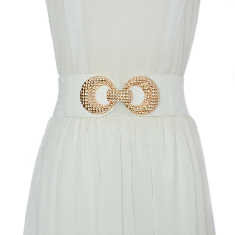 Double ring buckle elastic elastic waist seal