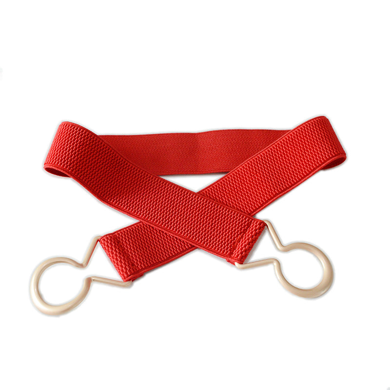 Elastic band buckle waist seal