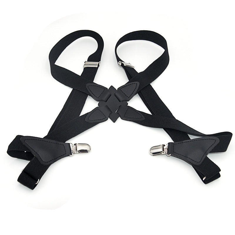 Holster type elastic strap clip