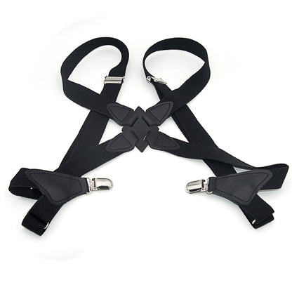 Holster type elastic strap clip
