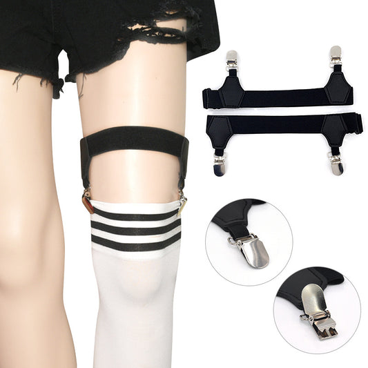 Socks clip non-slip size calf ring garter belt