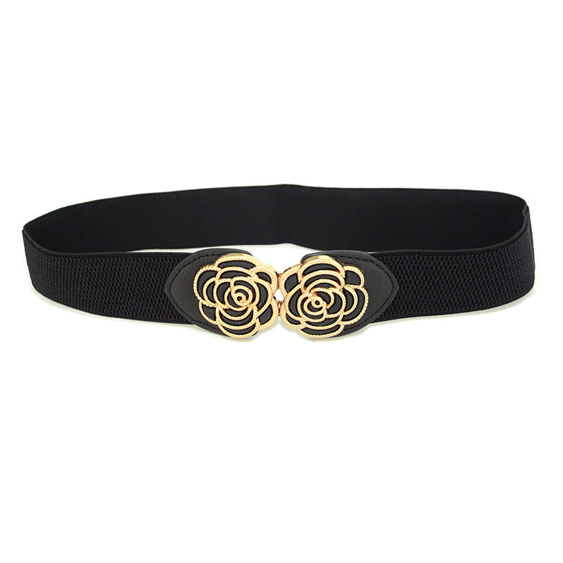 Flower buckle waist seal