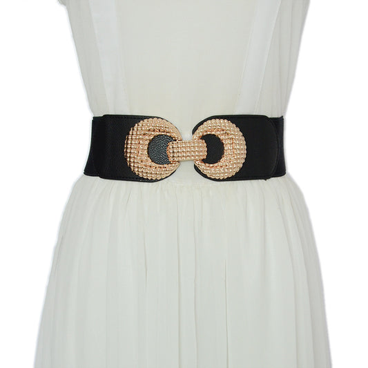 Double ring buckle elastic elastic waist seal