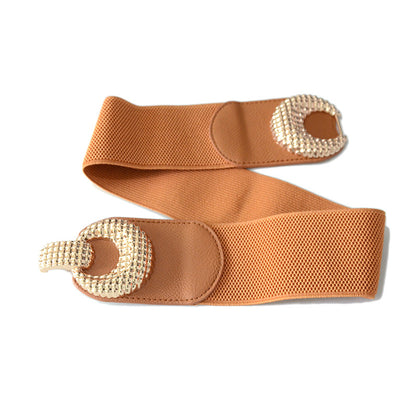 Double ring buckle elastic elastic waist seal