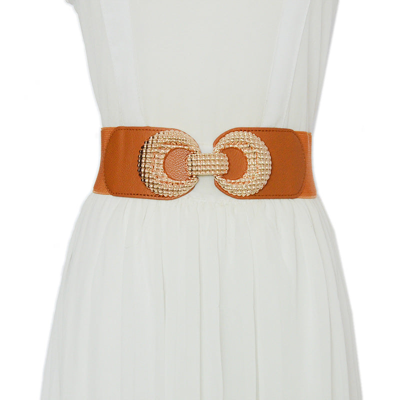 Double ring buckle elastic elastic waist seal