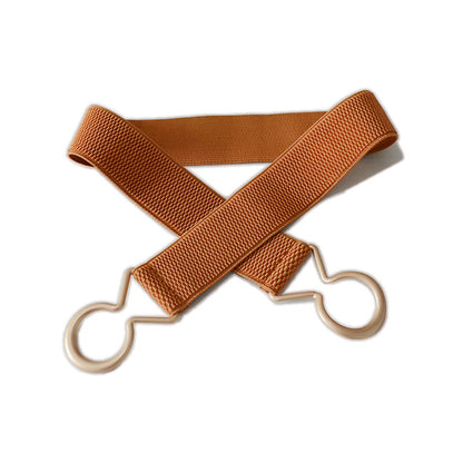 Elastic band buckle waist seal