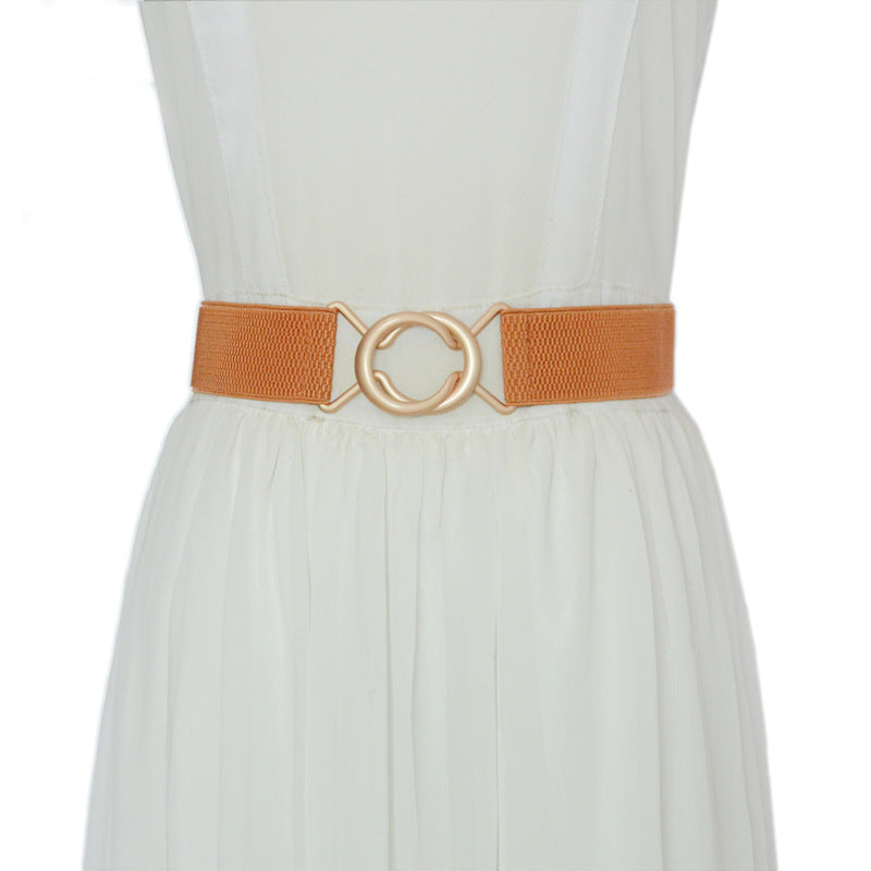 Elastic band buckle waist seal