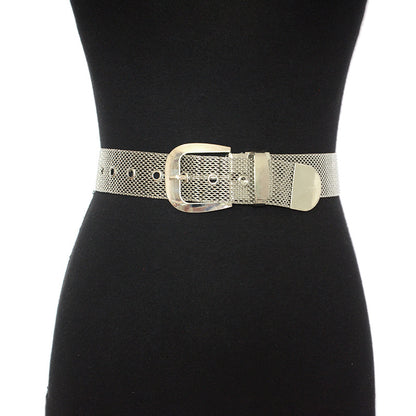Casual metal mesh belt