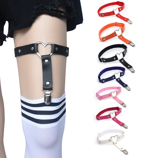 Punk goth leg rings