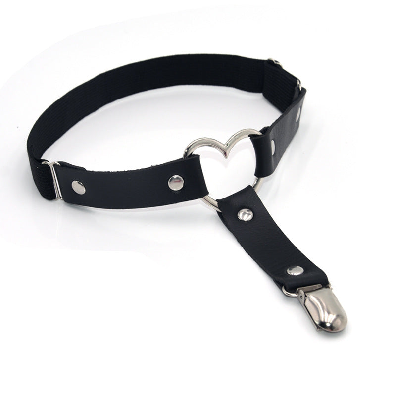 Punk goth leg rings