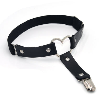 Punk goth leg rings