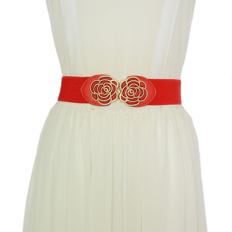 Flower buckle waist seal