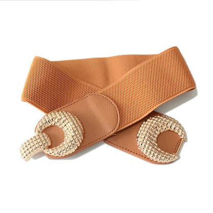 Double ring buckle elastic elastic waist seal