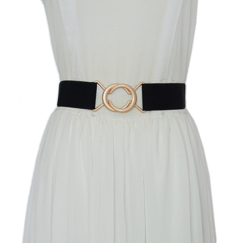 Elastic band buckle waist seal