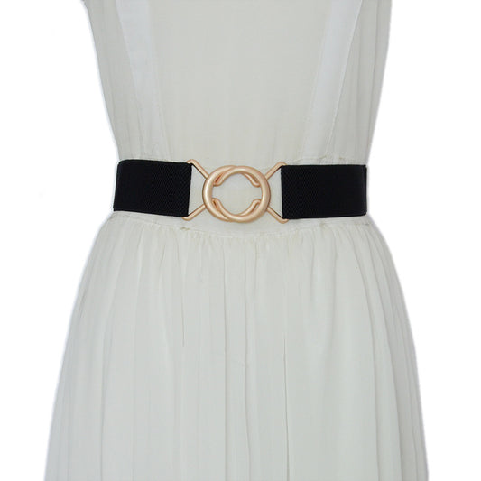 Elastic band buckle waist seal