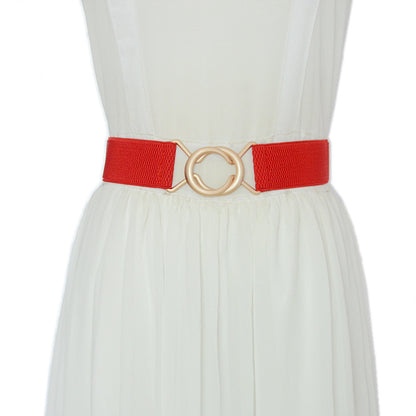 Elastic band buckle waist seal