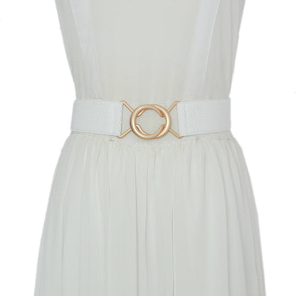 Elastic band buckle waist seal