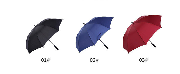 Golf Umbrella Large Business Umbrella Solid Color PONGEE