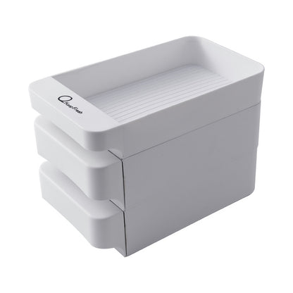 Three-Layer Plastic Egg Storage Box, Multi-Grid Refrigerator Organizer