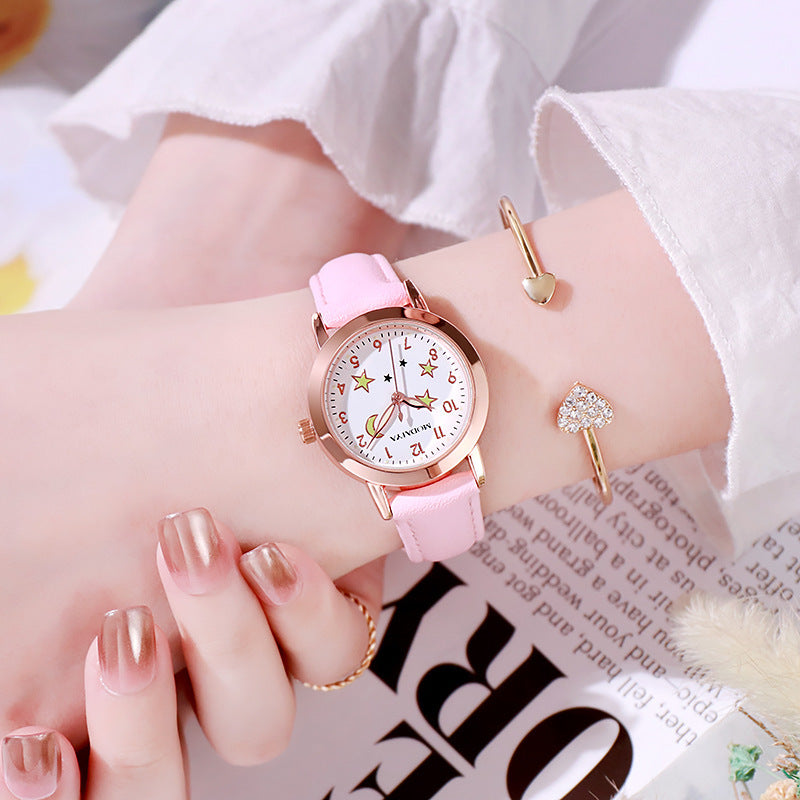Digital Womens Watch Korean Style Waterproof
