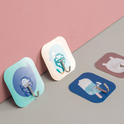 Strong non-trace adhesive cartoon hook
