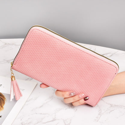 Black tassel phone bag