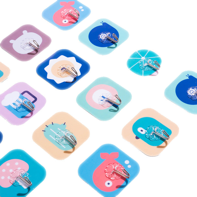Strong non-trace adhesive cartoon hook