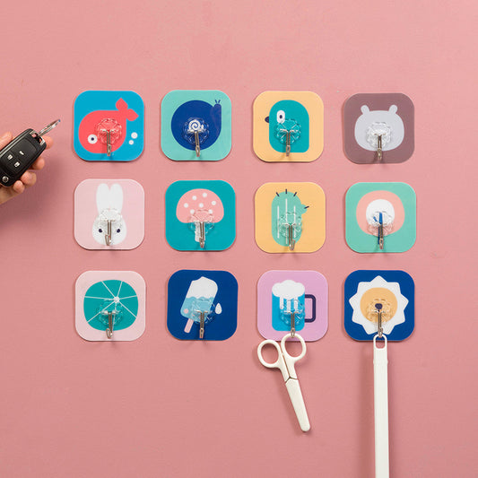 Strong non-trace adhesive cartoon hook