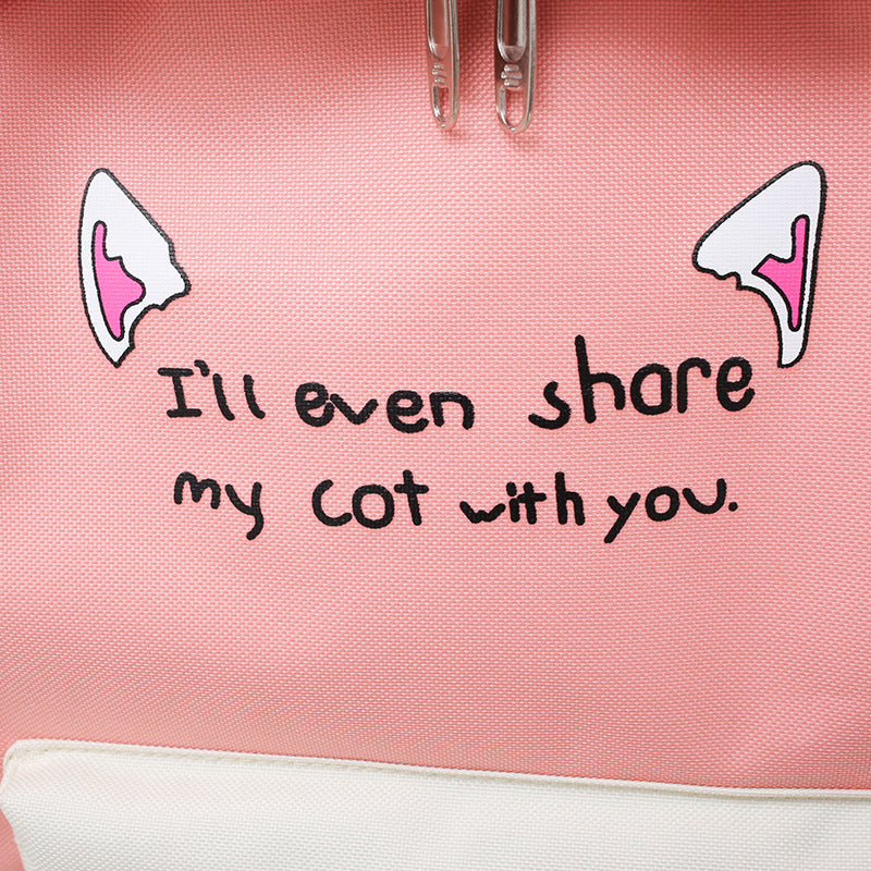 Backpack four-piece schoolbag