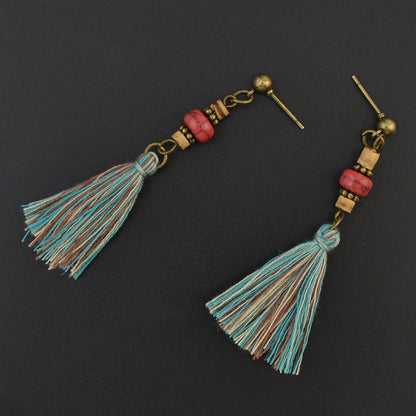 Bohemian ethnic style alloy earrings