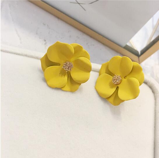 Colorful flower earrings