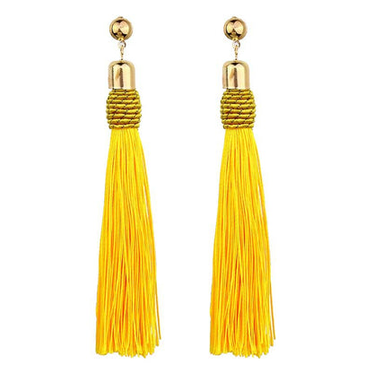 Bohemian long fringed earrings for women