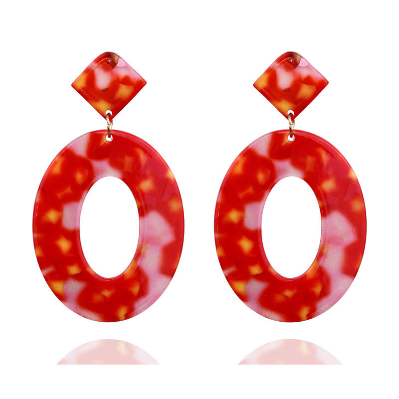 Acrylic acetate sheet earrings