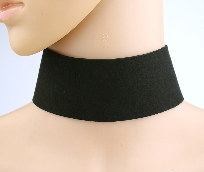 Collar de borde ancho exagerado collar collar 