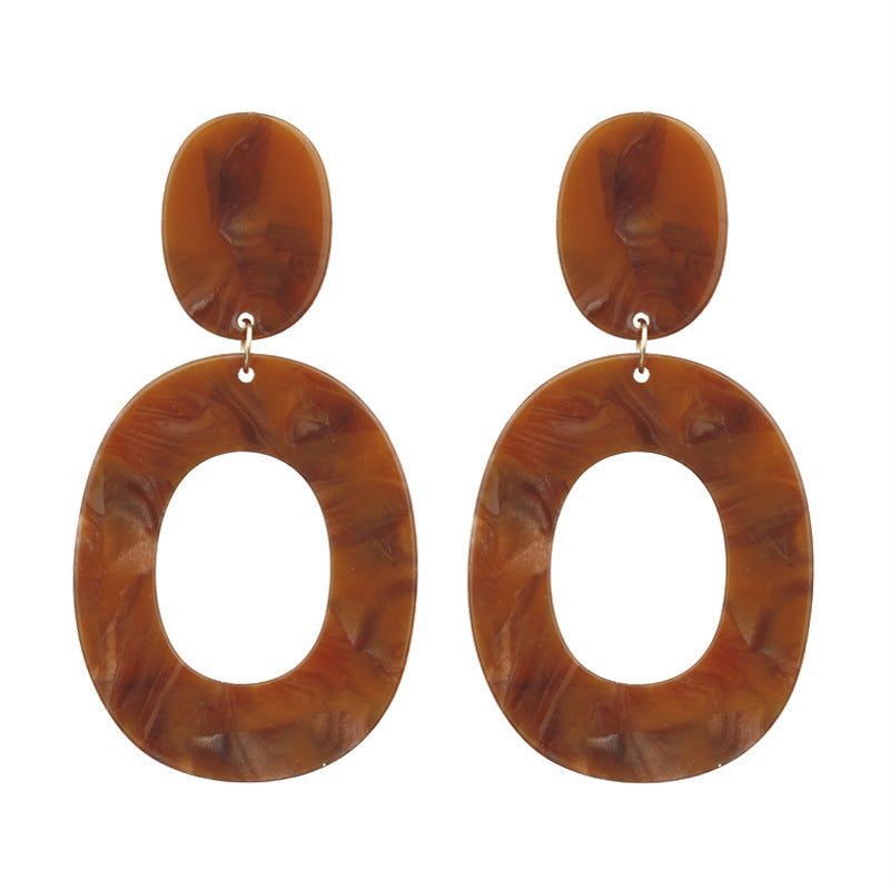 Acrylic geometric earrings