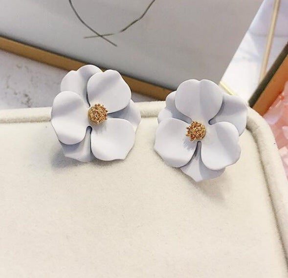 Colorful flower earrings