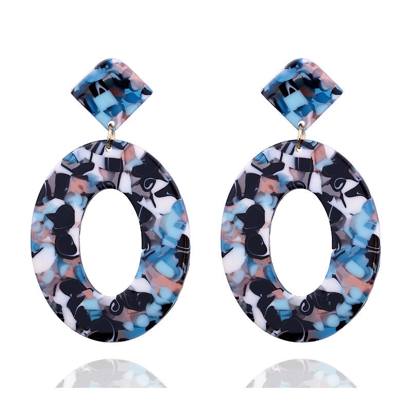 Acrylic acetate sheet earrings