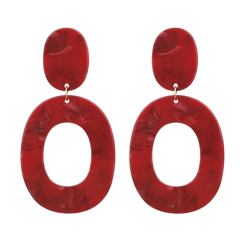 Acrylic geometric earrings