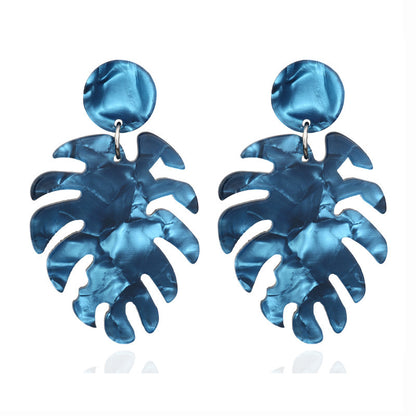 Acetate plate earrings