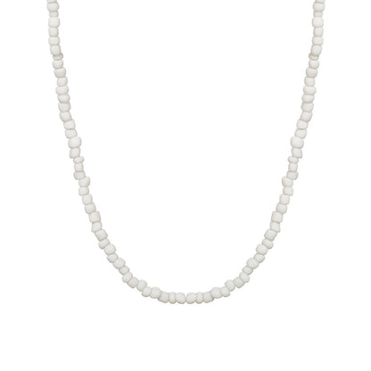 Simple white turquoise necklace