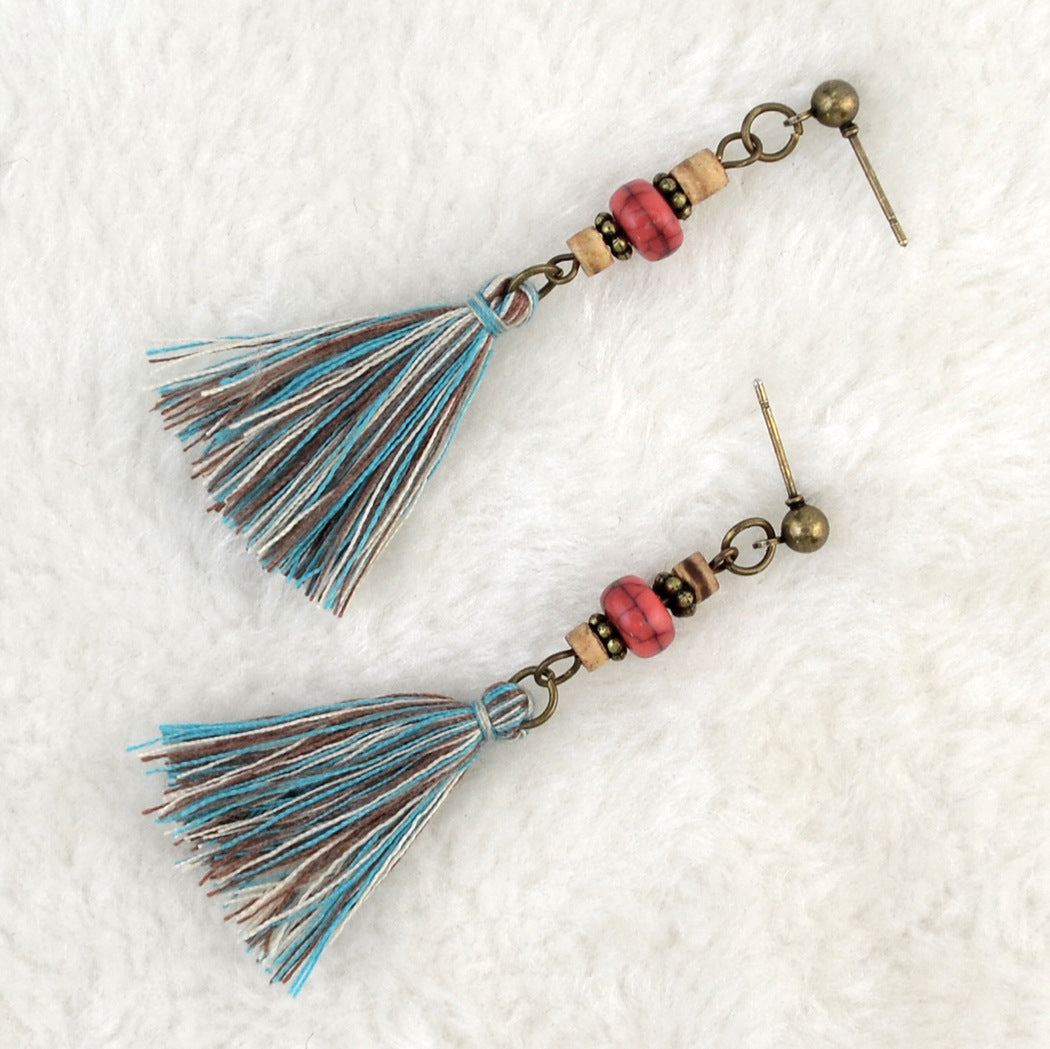Bohemian ethnic style alloy earrings