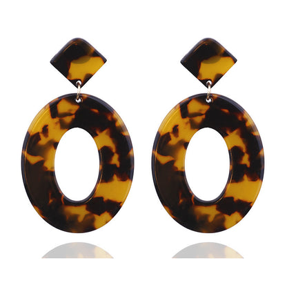 Acrylic acetate sheet earrings